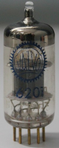 6201 ECC81 Valvo NOS O getter gold pins made in Hagenuk Amplitrex tested 1 Pc - Picture 5 of 12