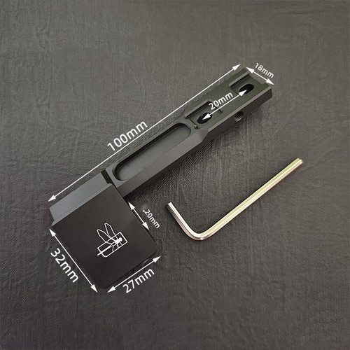 Picatinny Rail Weapon Light Offset Mount for Surefire M300 M600 Scout Flashlight - Afbeelding 8 van 9
