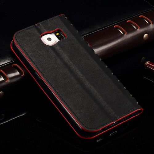 Stylish Smooth Leather Wallet Case Card Stand Book Cover For Samsung Models - Picture 6 of 18