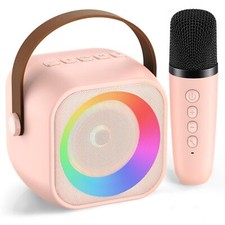 Mini Karaoke Machine for Kids Adults Portable Bluetooth Speaker with Wireless...