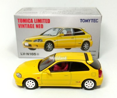 ミニカー TOMICA LIMITED VINTAGE NEO CIVIC Tomica Limited Vintage NEO LV-N165a Honda Civic Type R 99 EK9 1/64