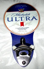 MICHELOB ULTRA  Wall-Mounted Bottle Opener Sign #04b - New