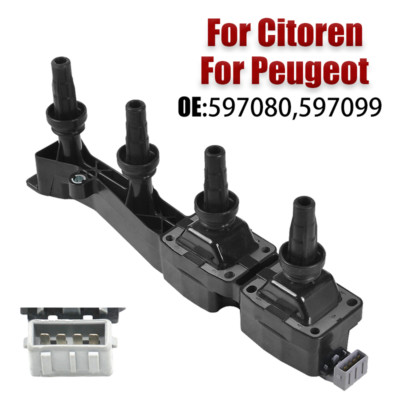 1 Pcs Car Ignition Coil 597080 597099 For Peugeot 206 307 For Citroen C2 C3 C4