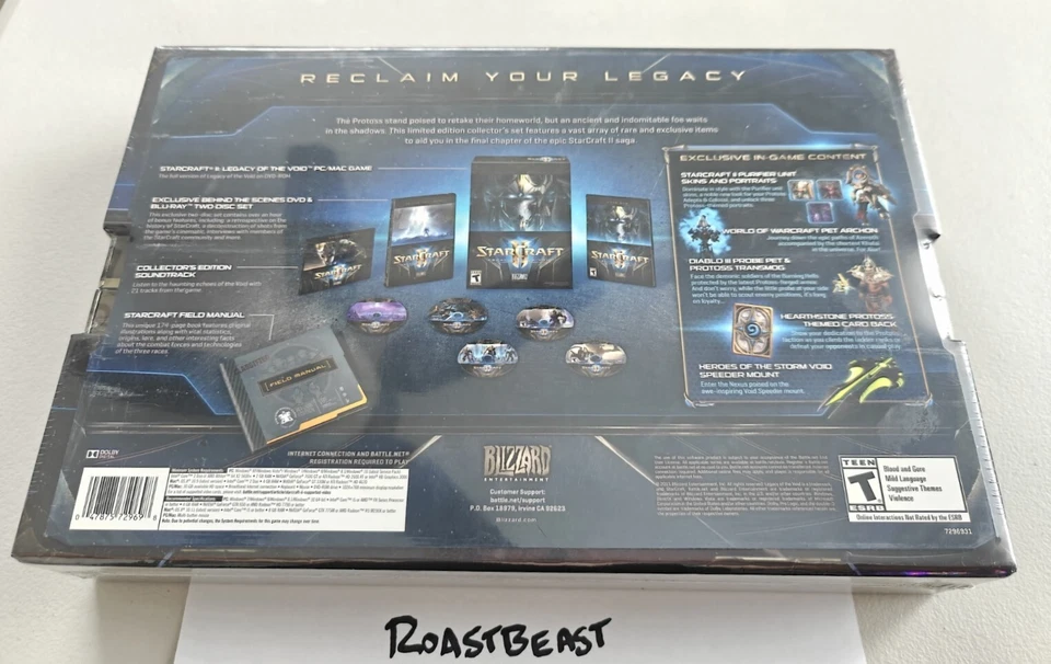 StarCraft 2: Legacy of the Void Collector's Edition Sealed NEW In Box - Image 2 of 2