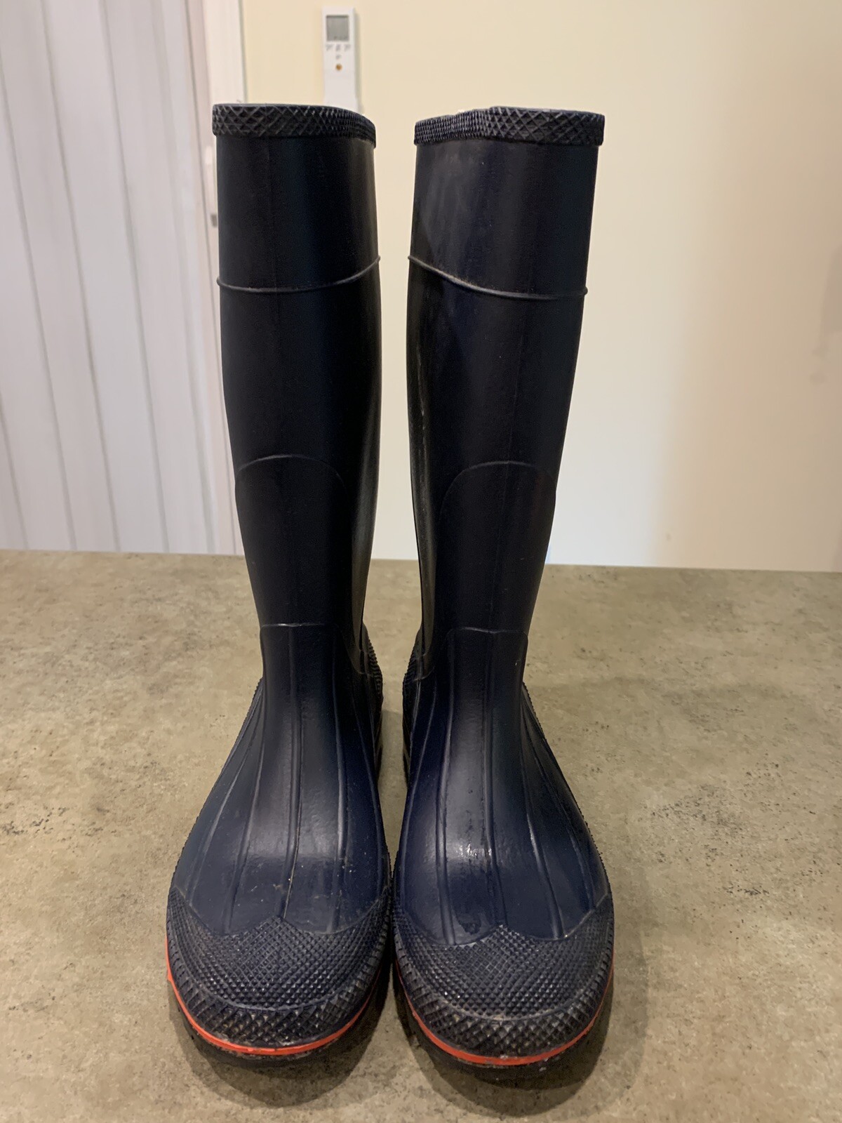 Servus MAX 15" PVC Chemical-Resistant Soft Toe Work Boots, Navy, Red And Black