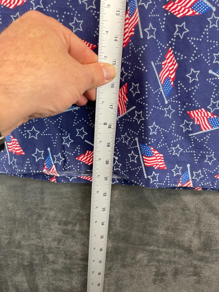 Tafford American Flag Scrub Top - Made in USA - Small (394) - Image 3 of 4