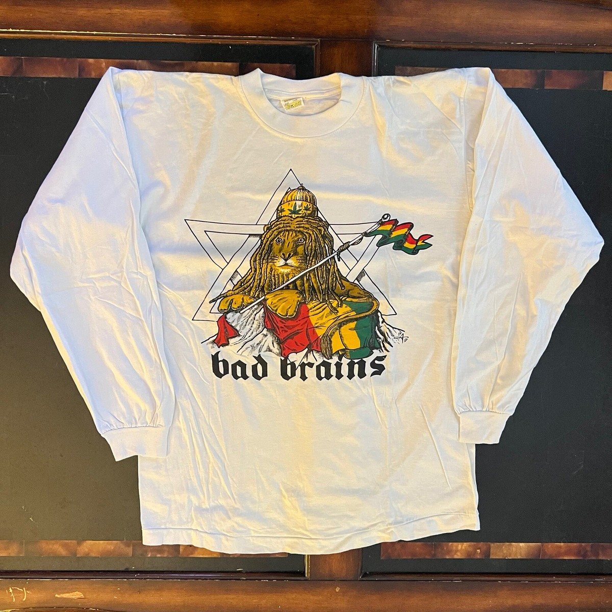 Vintage 90s Bad Brains Tee L/S large 1993 Euro Tour Punk Vintage 90s Bad Brains Tee L/S large 1993 Euro Tour Punk