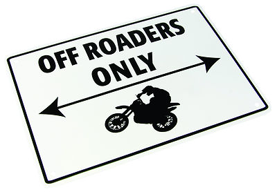 NEU MOTOCROSS OFF ROAD MX ENDURO DIRTBIKE NEUHEIT PARKHAUS SCHUPPEN SCHILD