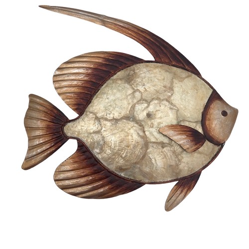 Capris Shell Angel Tropical Fish Wall Decor Hanging 3 Ct Size Varies - Picture 9 of 24
