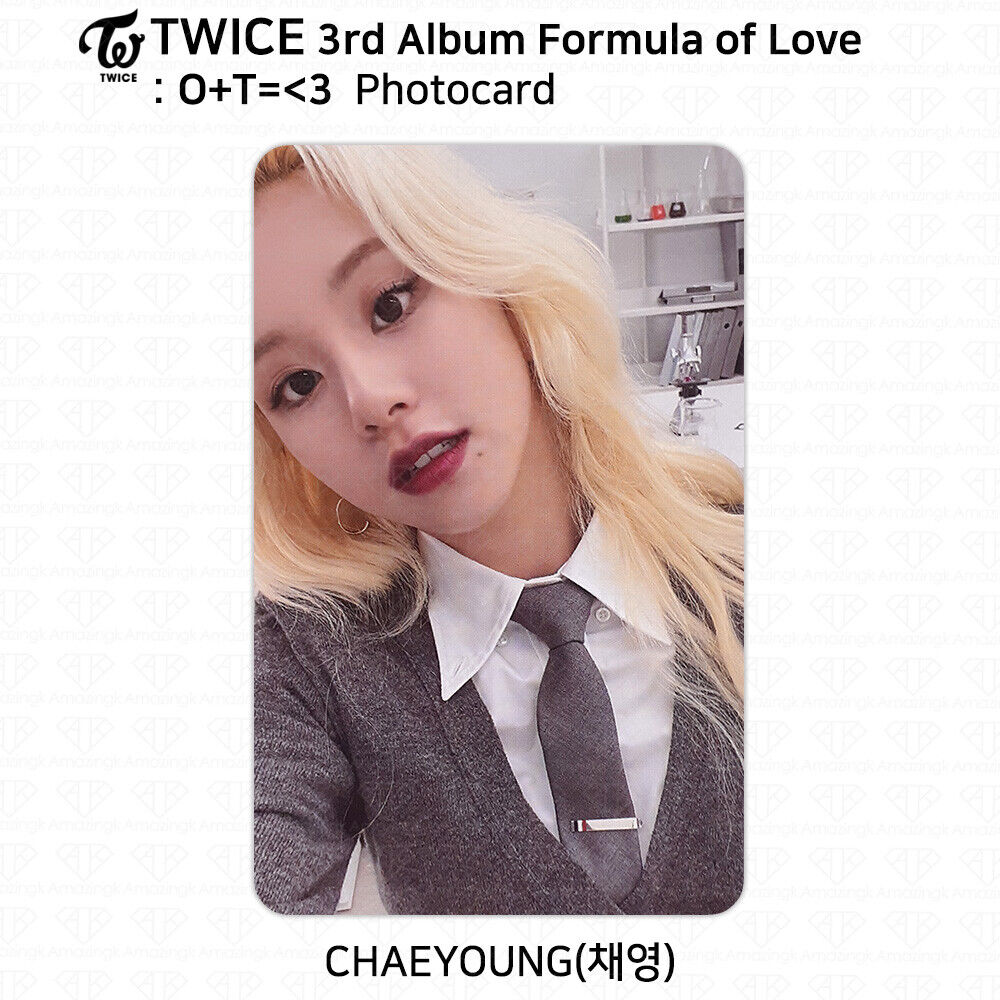 TWICE 3rd Album Formula of Love : O+T= 3 Official Photocard TWICE 3rd Album Formula of Love : O+T= 3 Official Photocard