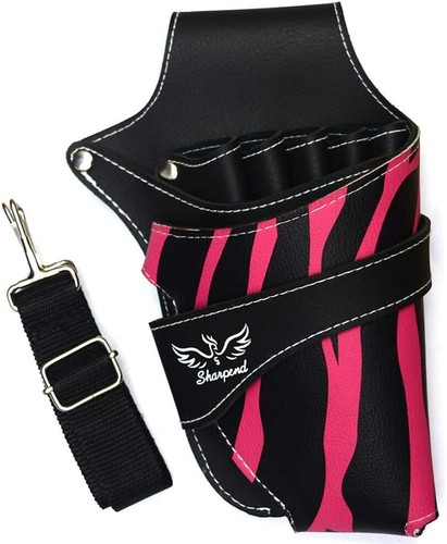 Bolso de herramientas profesional de peluquería salón funda de cuero tijera BOLSA AU - Imagen 11 de 18