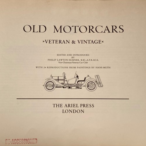 OLD MOTORCARS Veteran & Vintage 1964 Ariel Press London Lawton-Sumner Ex Library - Bild 8 von 23