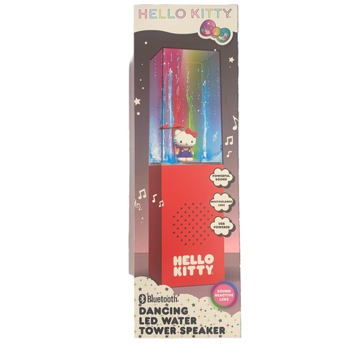 Hello Kitty Bluetooth Dancing LED Water Tower Speaker Led Lights by Sanrio NIB