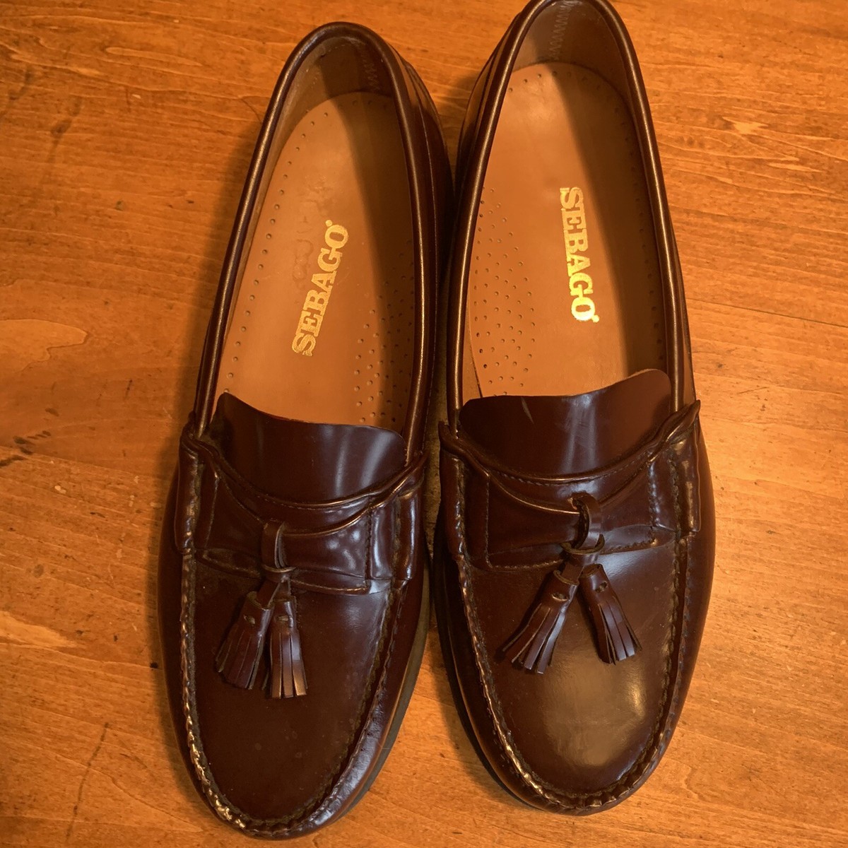 New Sebago Burgundy Tassel Loafers Mens 9 EEE | eBay display picture 3