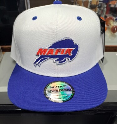 Buffalo Mafia White Blue Premium Snapback Hat