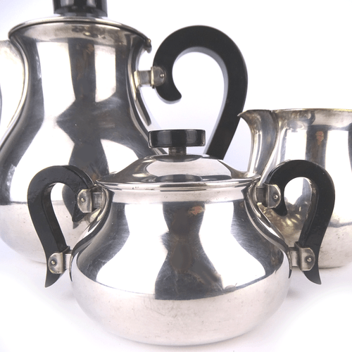 WMF Kernstück Kanne Zuckerdose Kännchen ART DECO Silver-Plated Service BAUHAUS - Bild 5 von 12