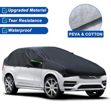 Half Car Cover Pevacotton Windshield Uv Waterproof Cover For Toyota Sedan Suv