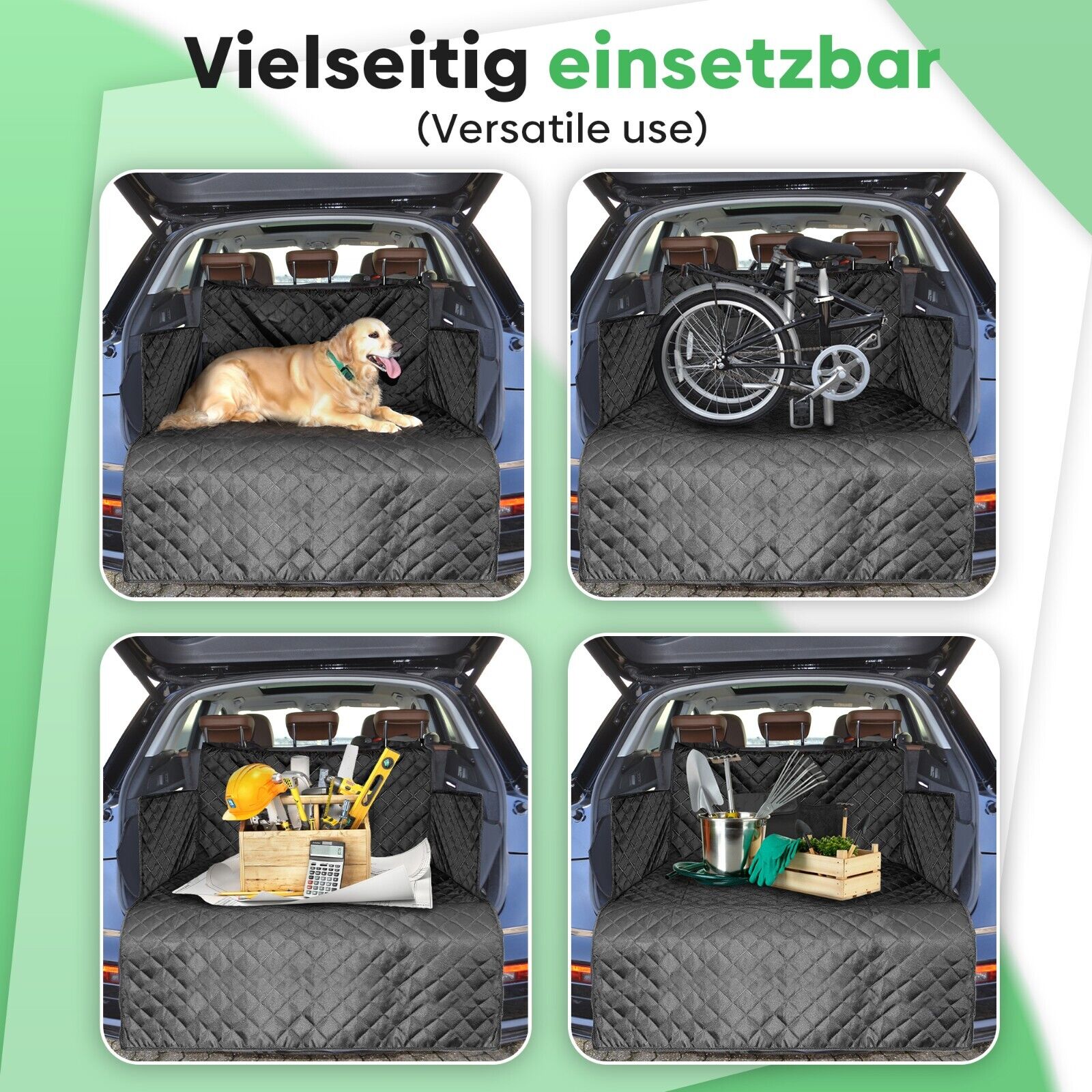 Kofferraumschutz- Hund mit Seitenschutz Hundedecke Wasserdichte Auto Kofferraum
