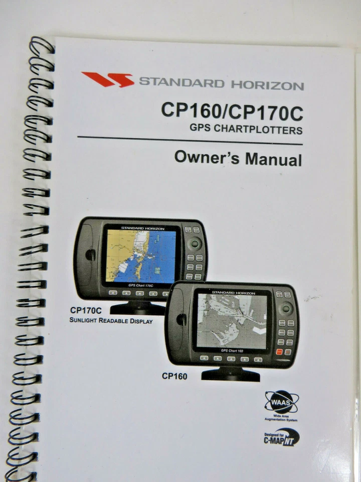 Standard Horizon CP160/CP170C GPS Chartplotters Owner's Manual w/ Quick Referenc - Image 2 of 2