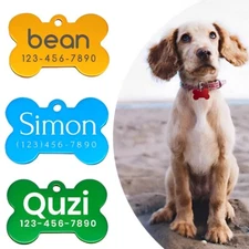 Custom Engraved Pet Tag Personalised ID Dog Cat Tags,Aluminium Tags
