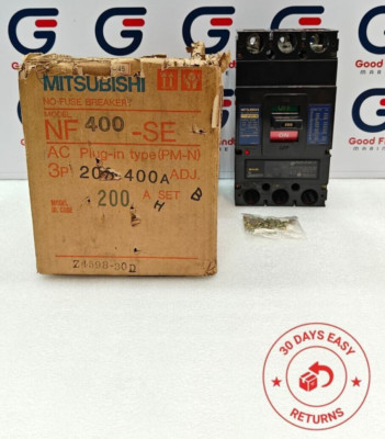 MITSUBISHI NF400-SE NO-FUSE CIRCUIT BREAKER 200A 660VAC 3 POLE NEW FAST SHIPPING