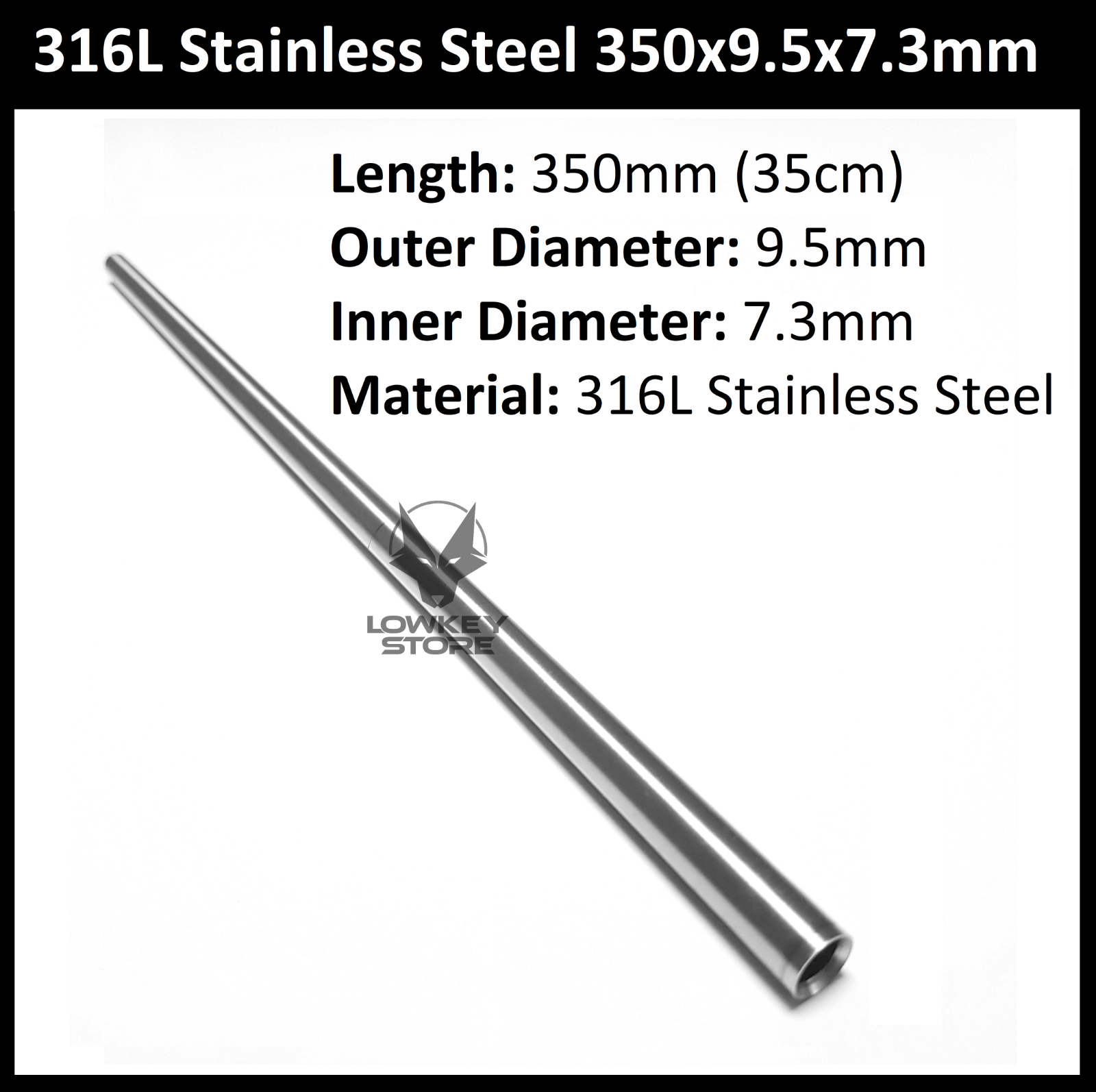 Upgrade 316L Stainless Steel Inner Barrel 7.3mm ID Tpiece Gel Blaster