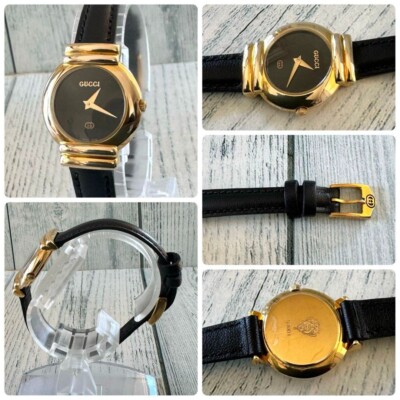 GUCCI Watch 5300L Black Gold Used From Japan Check description | eBay