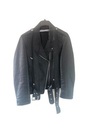 Alexander Wang Biker Leather Jacket, Size L