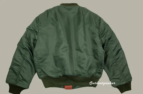 Red Tornado Winter Heavyweight MA1 Wool Jacket Men Pilot Jacket MA-1 Coat Short - Picture 11 of 29