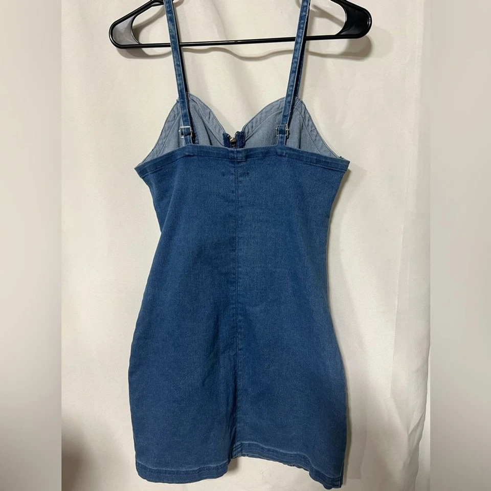 New Look denim dress size Small - Image 2 of 4