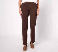 Belle by Kim Gravel Reg Perfect Ponte Straight Leg Pant, Espresso Reg. 6 A623553