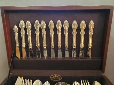 Vtg 57 Pc. REED & BARTON SILVER PLATE Mirrorstele + Storage box | eBay