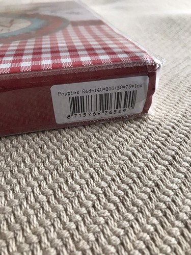 Room Seven Mohnblumen rot Einzel Bettwäscheset Baumwolle Perkal NEU - Bild 4 von 5