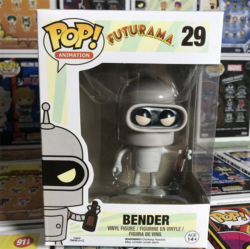 Figura Pop Futurama Robot Bender #29 Bóveda Retirada Rara Con Protector