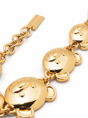 MoschinoモスキーノTeddy Bear Logo Braceletレスレット MOSCHINO TEDDY BEAR LOGO BRACELET MADE IN ITALY