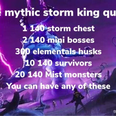 Mythic Storm King Pre-Quest Carry Only