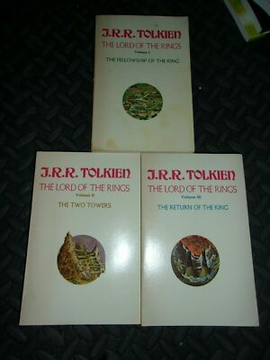 Lord Of The Rings Trilogy Hardback WHITE Box Set J.R.R Tolkien Houghton ...