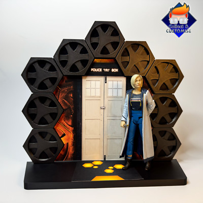 Doctor who 13th Doctor Tardis Diorama (3d printed- for 5'' figures)