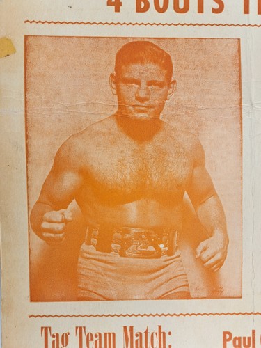 Count Billy Varga Vs. Rito Romero, Vintage Wrestling Event Poster 22x14in (S59) - Picture 2 of 10