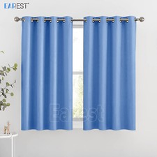 2PCS Blackout Curtains Eyelet Ring Top Thick Thermal Ready Made Pair Luxury Grey