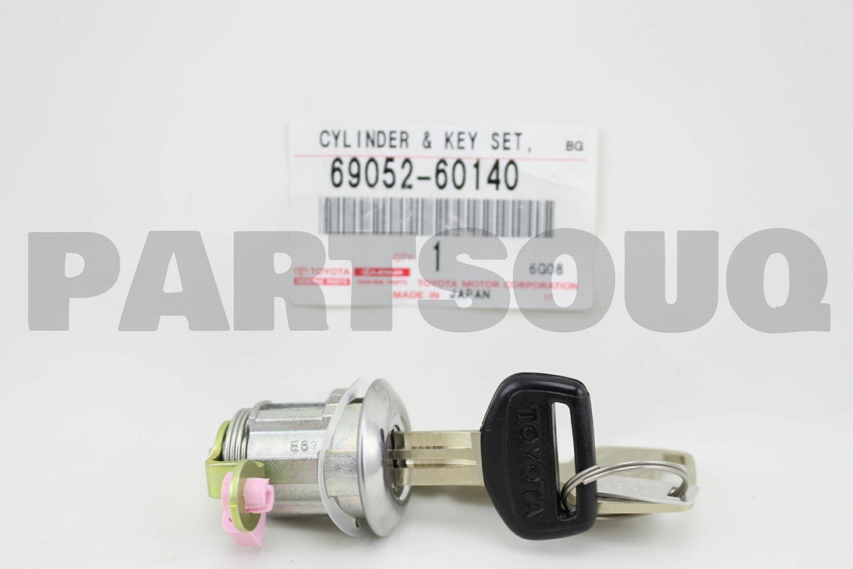 6905260140 Genuine Toyota CYLINDER & KEY SET, BACK DOOR LOCK 69052