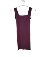 Intimately FREE PEOPLE XS/S Maroon/Burgundy Square Neck Seamless Slip Dress