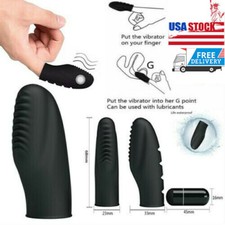 Finger Sleeve Type Rechargeable Vibrating Masturbator G Spot Massager Sex Toys