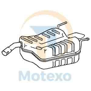 Klarius GM452L Exhaust Rear Box VECTRA 2.2 02-05
