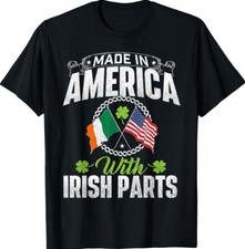 Made in America with Irish Parts Ireland St. Patrick' Unisex T-Shirt