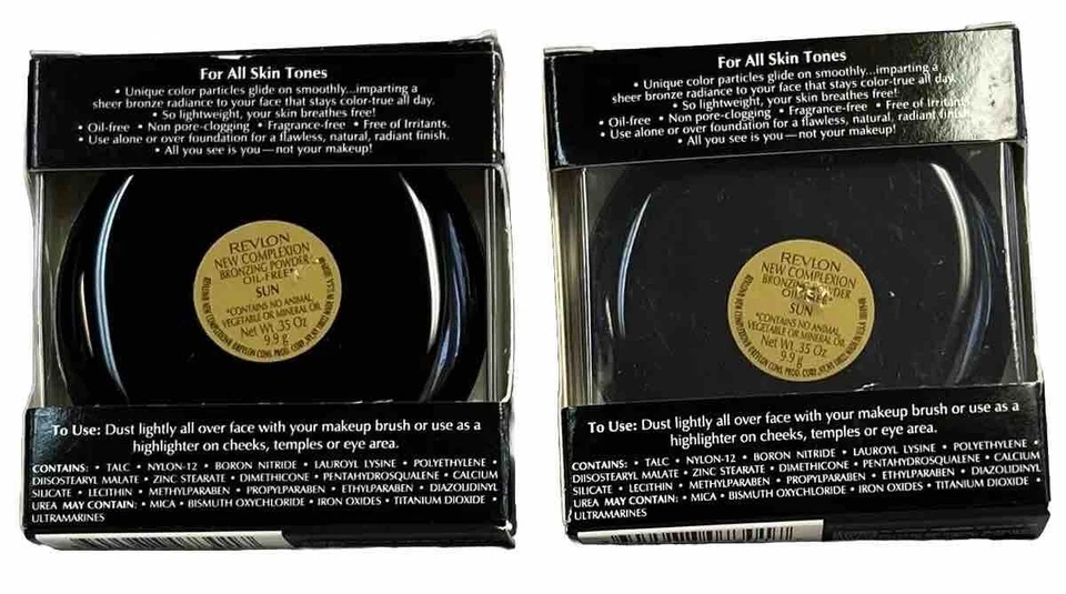 2 Revlon New Complexion Bronzing Powder 0.35 oz SUN - Image 2 of 2