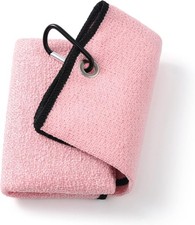 Tri-Fold Golf Towel, 2-in-1 Club Ball Cleaner, Scratch-Free Scrubbing Side ...
