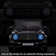 Licensed Mercedes-Benz G500 24V Ride On car w/ Parent Remote LED Bluetooth