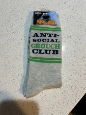Anti Social Grouch Club socks - green and cream #GrouchClub