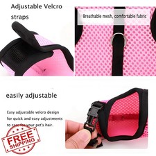 Ferret Harness Leash Mesh Escape Proof Black M Small Animal